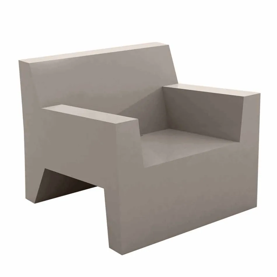 Sillón de exterior de diseño Jut by Vondom en resina de polietileno viadurini