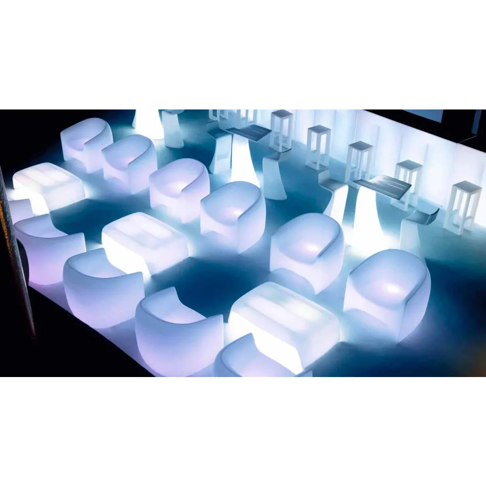 Sillón de exterior de resina de polietileno Blow Vondom, diseño viadurini