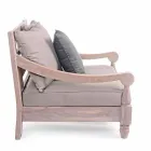 Homemotion - Sillón de exterior de diseño clásico Nusadua en madera de teca viadurini