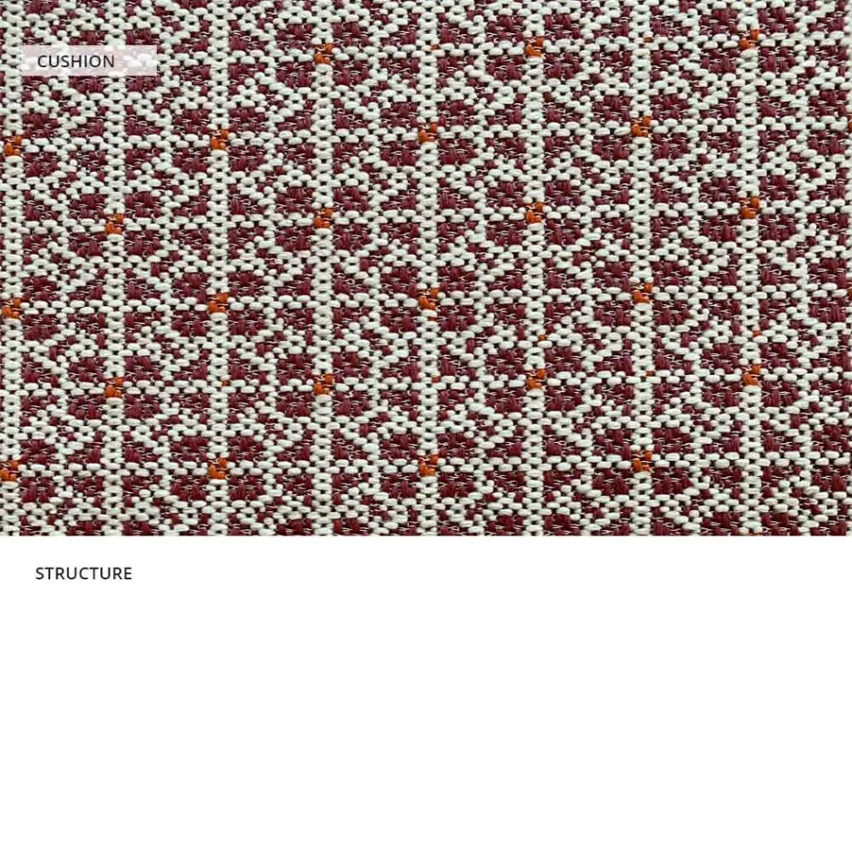 Sillón de metal para exterior con cojín de lujo Made in Italy - Karol viadurini