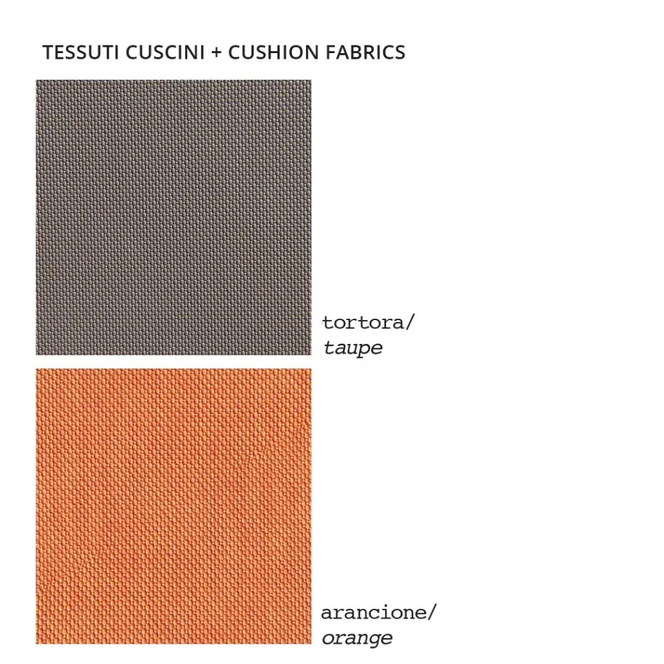 Sillón de exterior en polietileno con cojín Made in Italy - Chiabotto viadurini