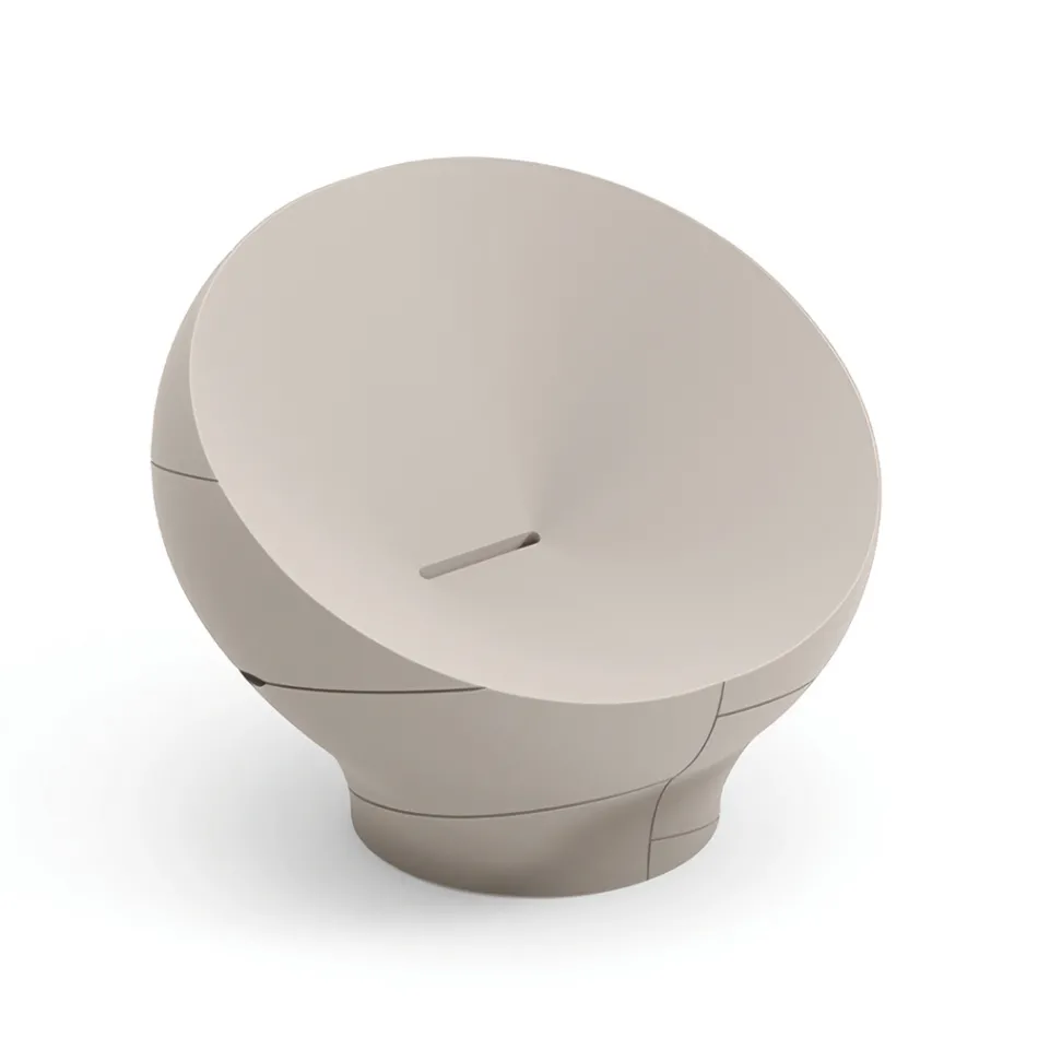 Sillón de exterior de polietileno disponible en varios colores - Toalla viadurini