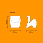 Sillón para exterior o interior de plástico coloreado de diseño - Lily by Myyour viadurini