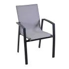 Sillón de exterior de aluminio y textilene - Mapa viadurini