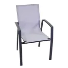 Sillón de exterior de aluminio y textilene - Mapa viadurini