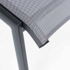 Sillón de exterior reclinable con estructura de aluminio, Homemotion - Ursula viadurini