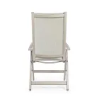 Sillón de exterior reclinable con estructura de aluminio, Homemotion - Ursula viadurini