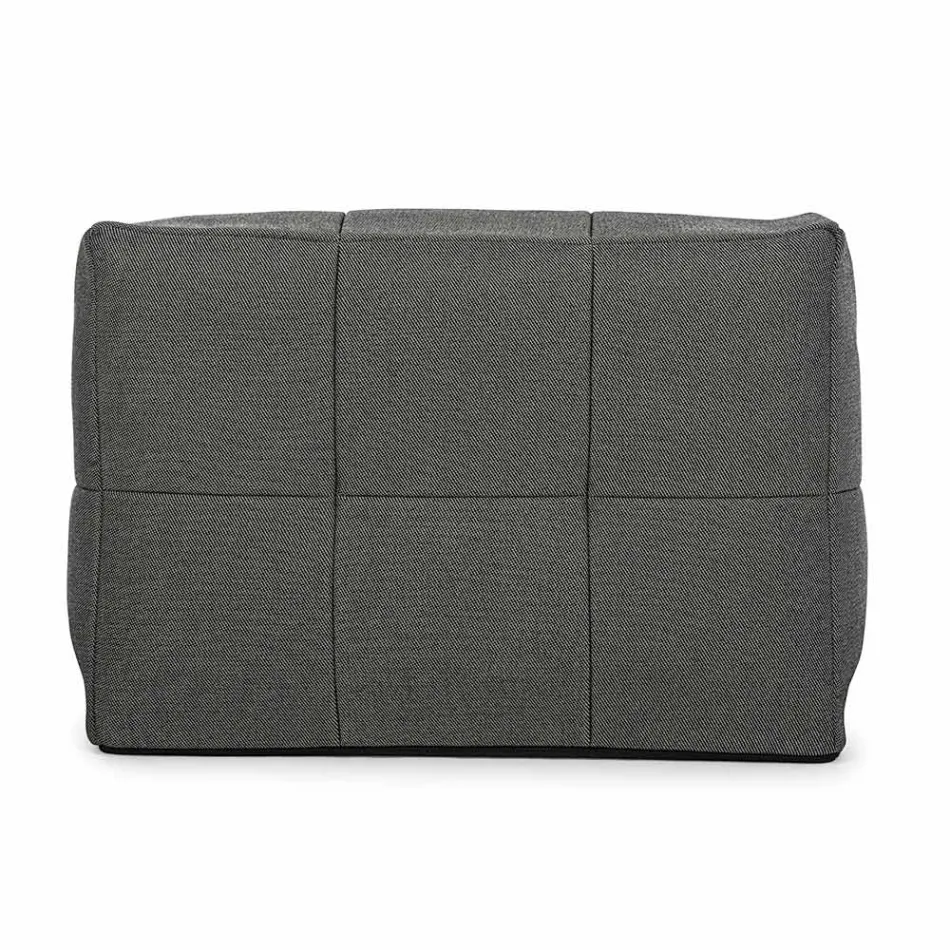 Sillón de exterior tapizado en tela desenfundable, Homemotion - Lydia viadurini