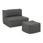 Sillón de exterior tapizado en tela desenfundable, Homemotion - Lydia viadurini