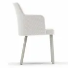 Sillón de exterior de diseño Varaschin Emma en aluminio y tela. viadurini