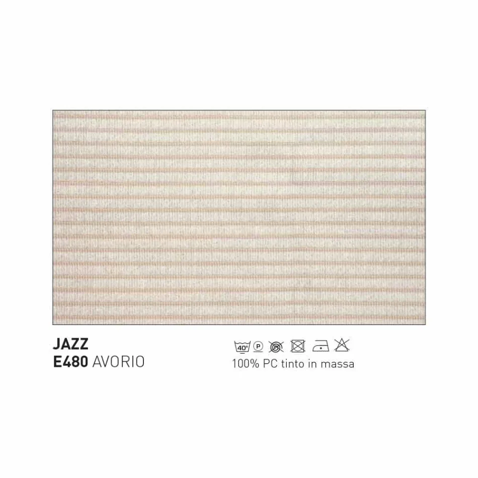 Sillón de exterior de diseño Varaschin Emma en aluminio y tela. viadurini