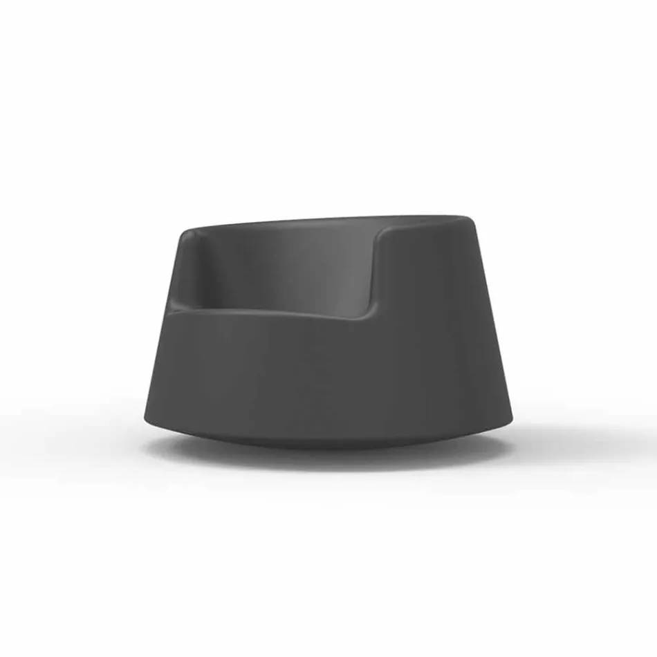 Sillón de jardín de diseño moderno Roulette Vondom en polietileno viadurini