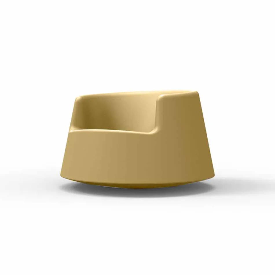 Sillón de jardín de diseño moderno Roulette Vondom en polietileno viadurini