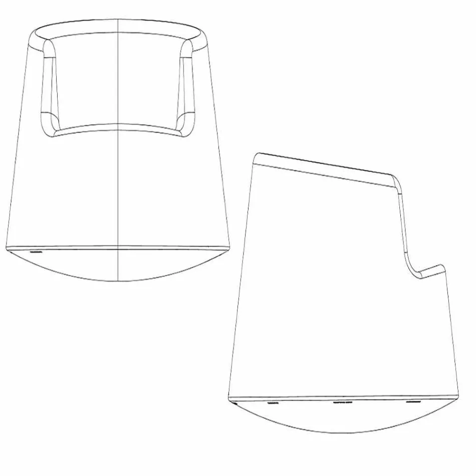 Sillón de jardín de diseño moderno Roulette Vondom en polietileno viadurini