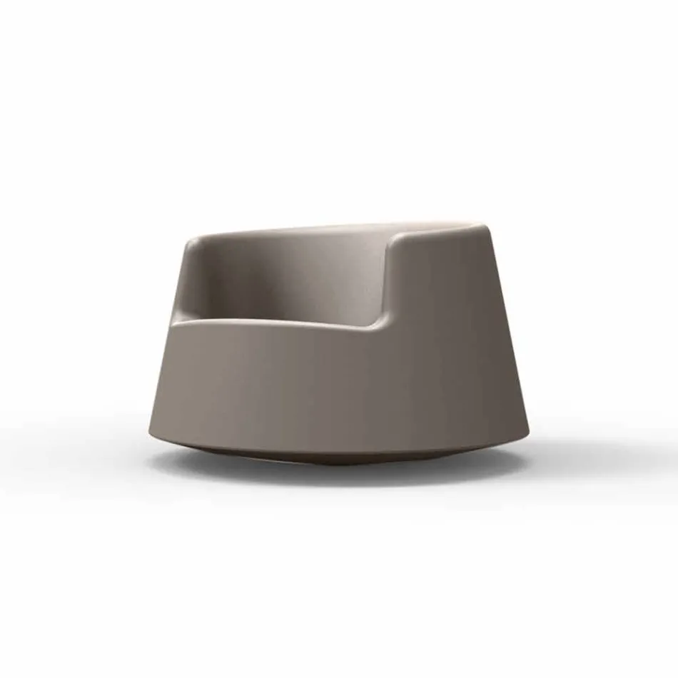 Sillón de jardín de diseño moderno Roulette Vondom en polietileno viadurini