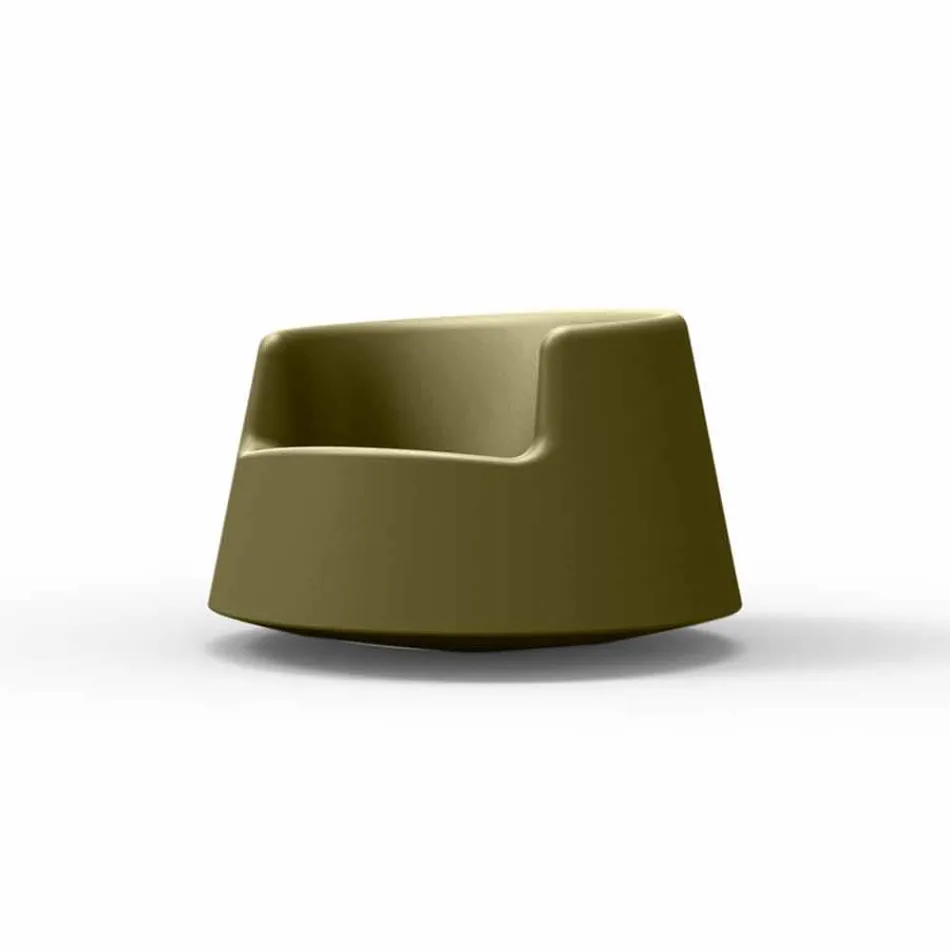 Sillón de jardín de diseño moderno Roulette Vondom en polietileno viadurini