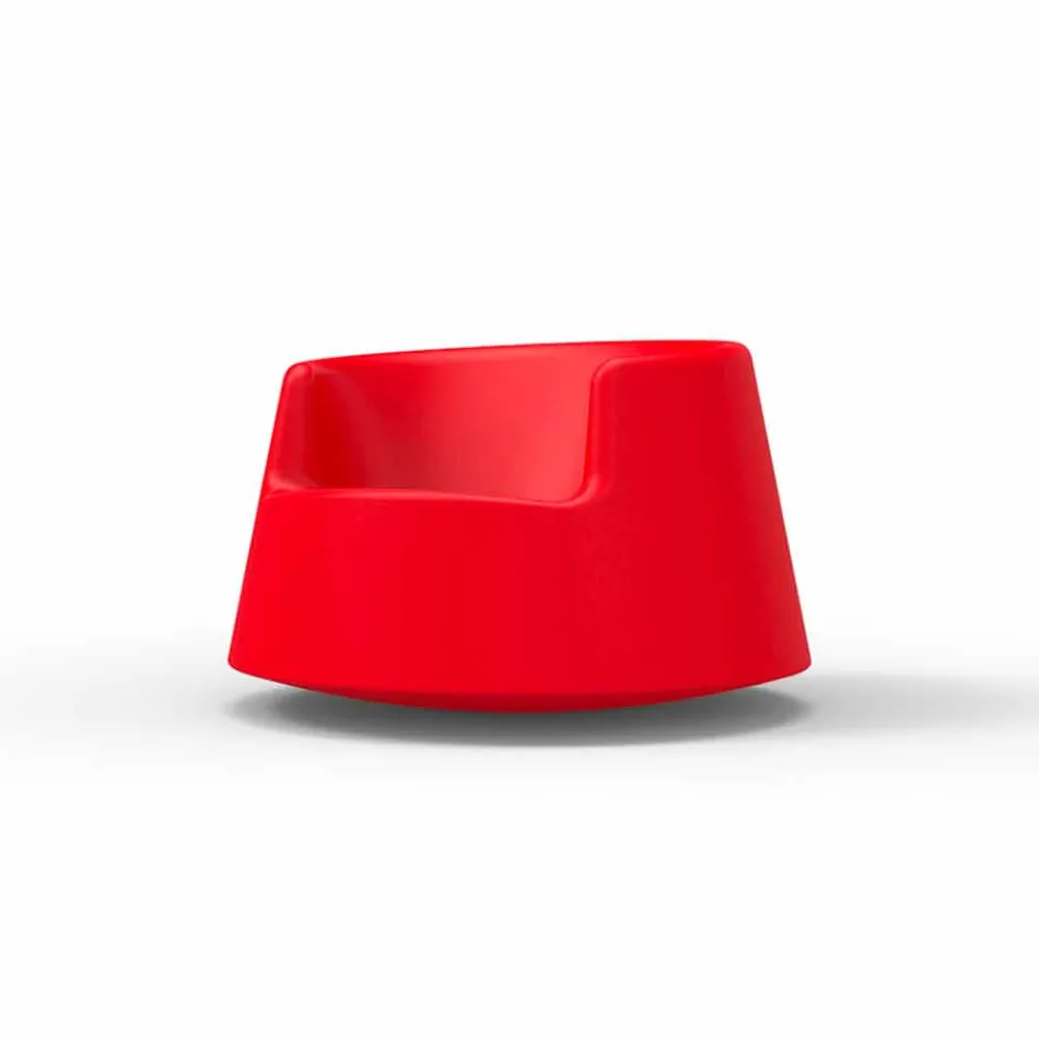 Sillón de jardín de diseño moderno Roulette Vondom en polietileno viadurini