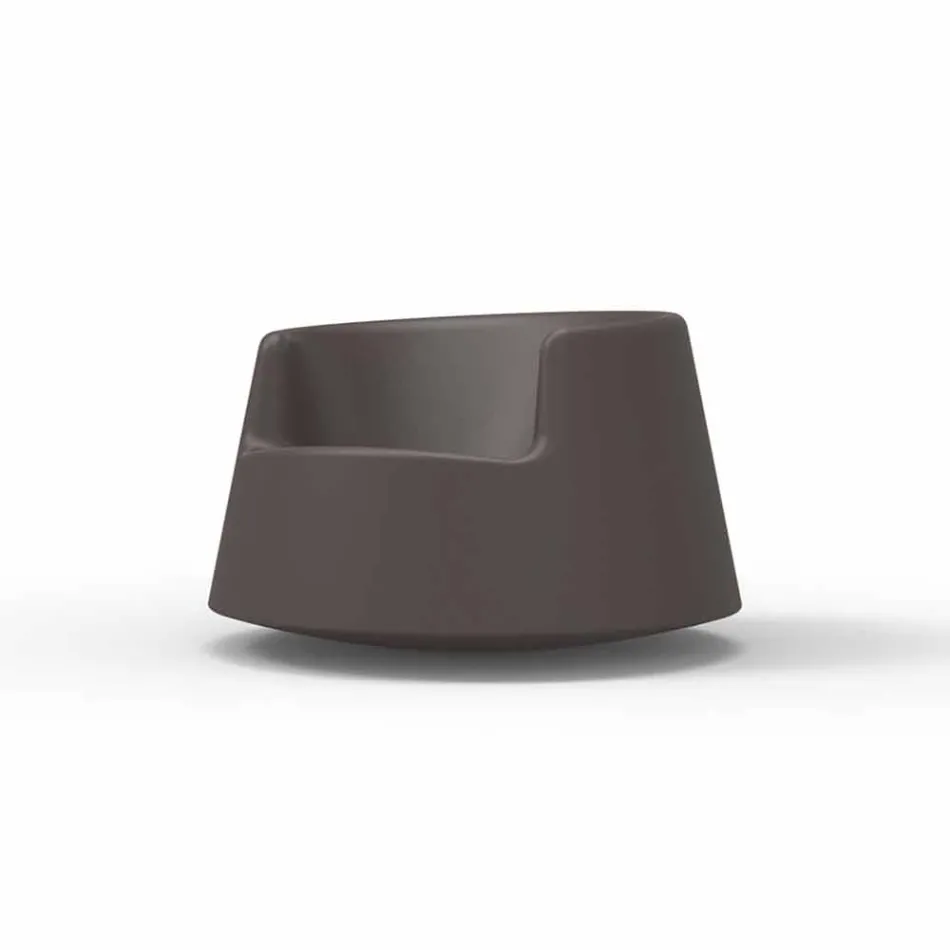 Sillón de jardín de diseño moderno Roulette Vondom en polietileno viadurini