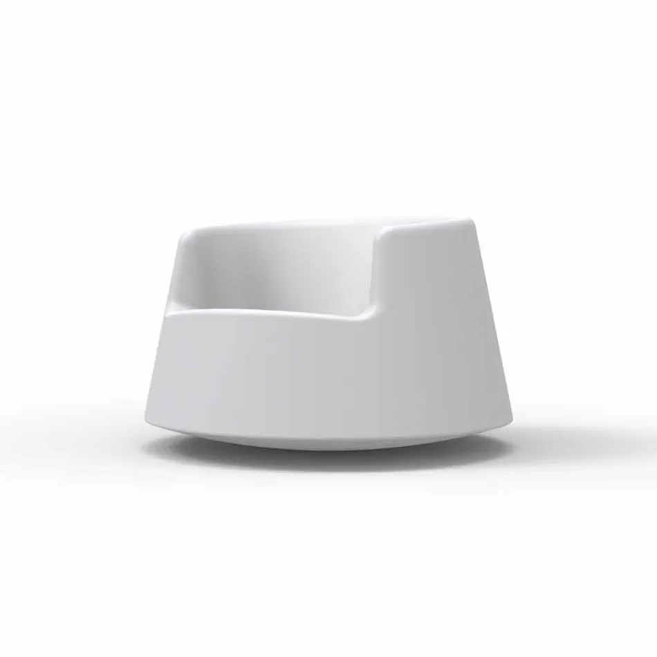 Sillón de jardín de diseño moderno Roulette Vondom en polietileno viadurini