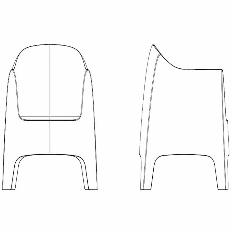 Sillón de diseño Solid by Vondom en polipropileno. viadurini