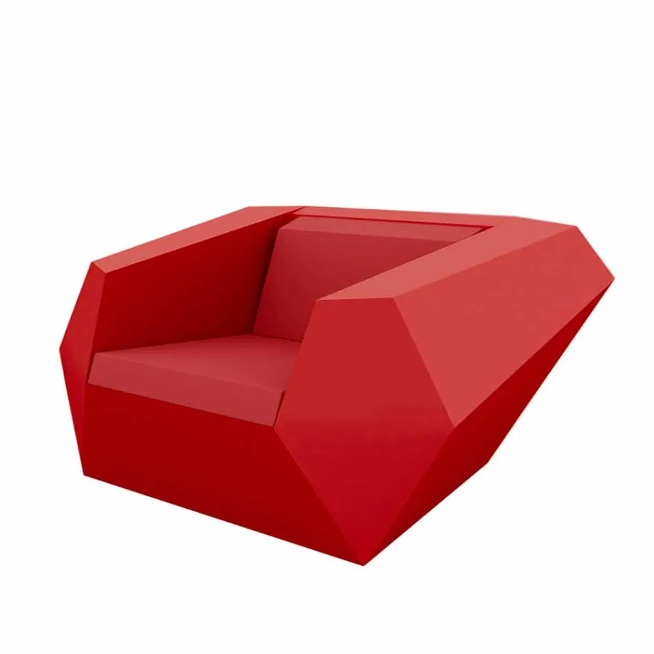 Sillón de jardín Faz by Vondom de diseño moderno en polietileno. viadurini