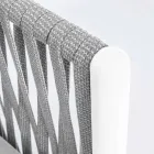 Sillón de jardín de aluminio, fibra sintética y tela Homemotion - Rubio viadurini