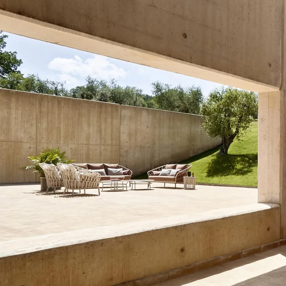 Sillón de jardín de aluminio Made in Italy - Emmacross by Varaschin viadurini