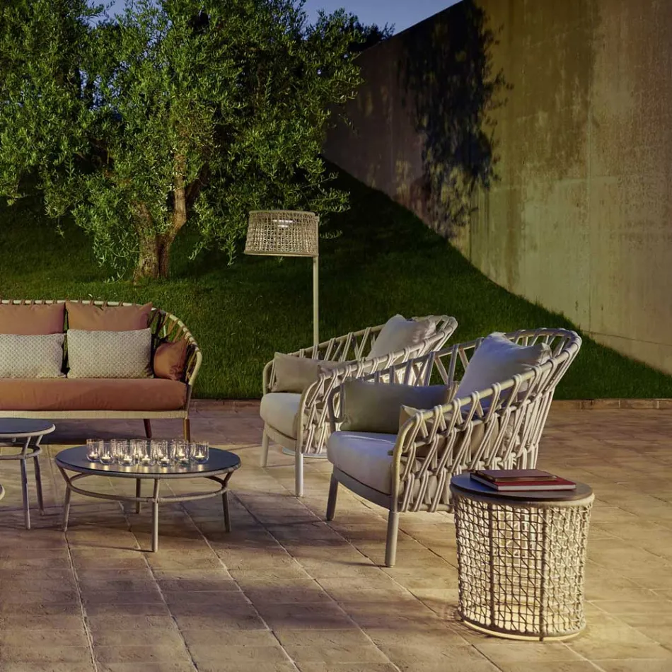 Sillón de jardín de aluminio Made in Italy - Emmacross by Varaschin viadurini