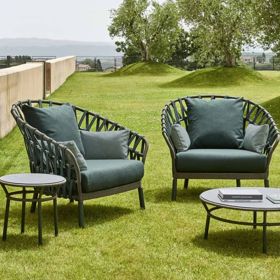 Sillón de jardín de aluminio Made in Italy - Emmacross by Varaschin viadurini