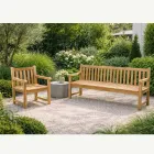 Sillón de jardín en madera de teca natural - Yggdrasil viadurini