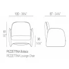 Sillón de jardín de polietileno Pezzettina by Vondom, diseño viadurini