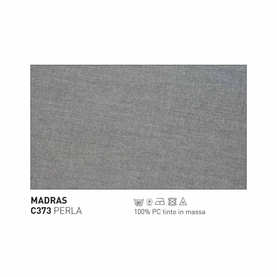 Sillón de jardín Varaschin Emma moderno en madera maciza de iroko viadurini