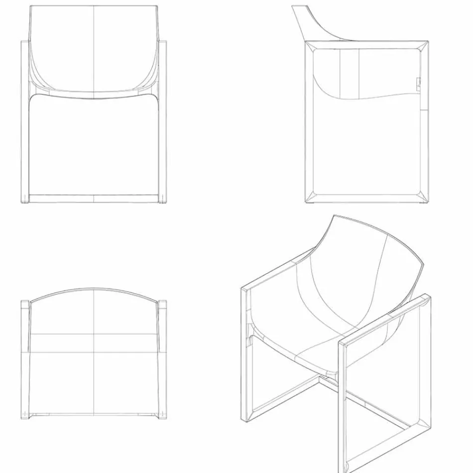 Sillón de jardín WallStreet Vondom, polipropileno y fibra de vidrio. viadurini