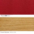 Sillón de salón con reposapiés en cuero y madera Made in Italy - Mariposa viadurini