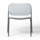 Sillón de Salón en Tela y Metal Made in Italy 2 Piezas - Sangria viadurini