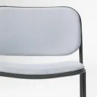 Sillón de Salón en Tela y Metal Made in Italy 2 Piezas - Sangria viadurini