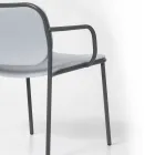 Sillón de Salón Revestido en Tela Made in Italy 2 Piezas - Sangria viadurini