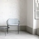 Sillón de Salón Revestido en Tela Made in Italy 2 Piezas - Sangria viadurini