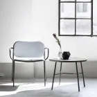 Sillón de Salón Revestido en Tela Made in Italy 2 Piezas - Sangria viadurini