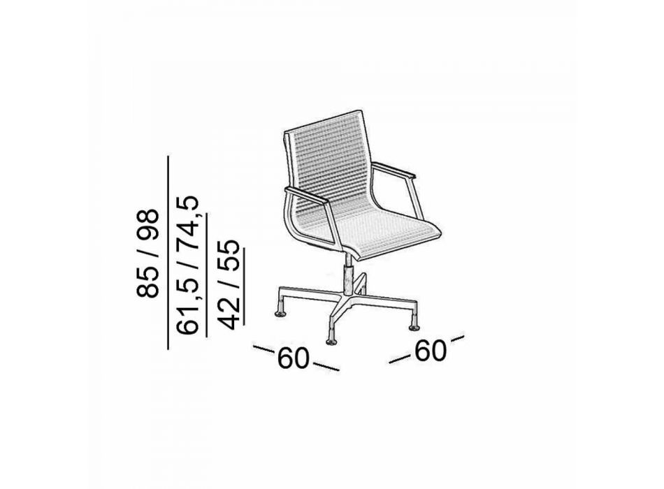 Nulite sillón de oficina ejecutivo ergonómico by Luxy viadurini
