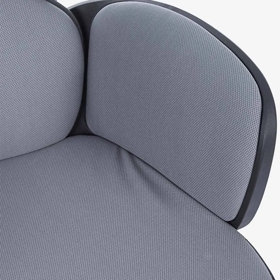 Silla de oficina giratoria ajustable en acero y poliéster - Luigio viadurini