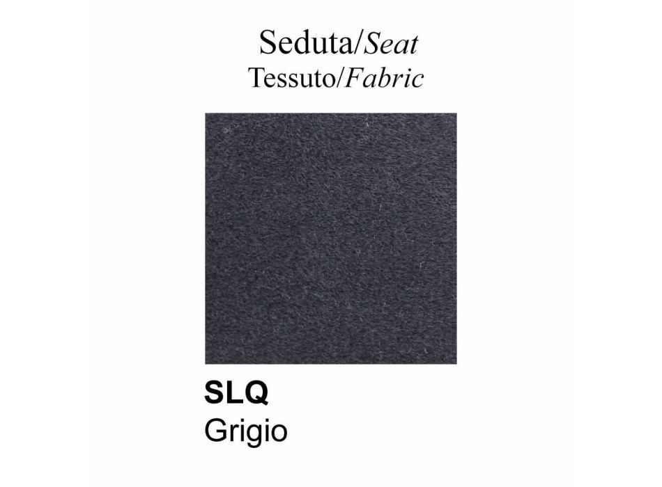 Sillón de diseño con asiento y respaldo en tela Made in Italy - Connubia Sixty viadurini