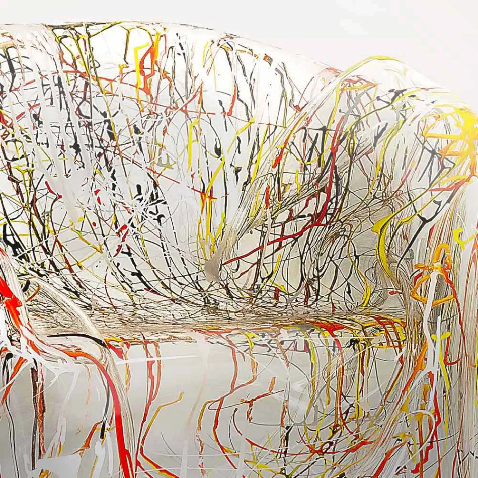 Sillón de diseño moderno en plexiglás multicolor París, hecho en Italia. viadurini