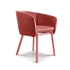 Sillón de terciopelo de alta calidad con base de haya Made in Italy - Bergen viadurini