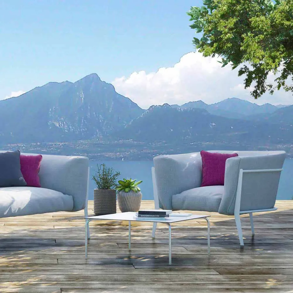 Sillón de diseño moderno y Made in Italy para exterior o interior - Carminio1 viadurini