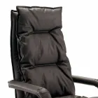 Sillón de polipiel de diseño direccional hecho en Italia Gemma viadurini