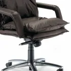 Moderno Ejecutivo de cuero sintético oficina Silla Gemma viadurini