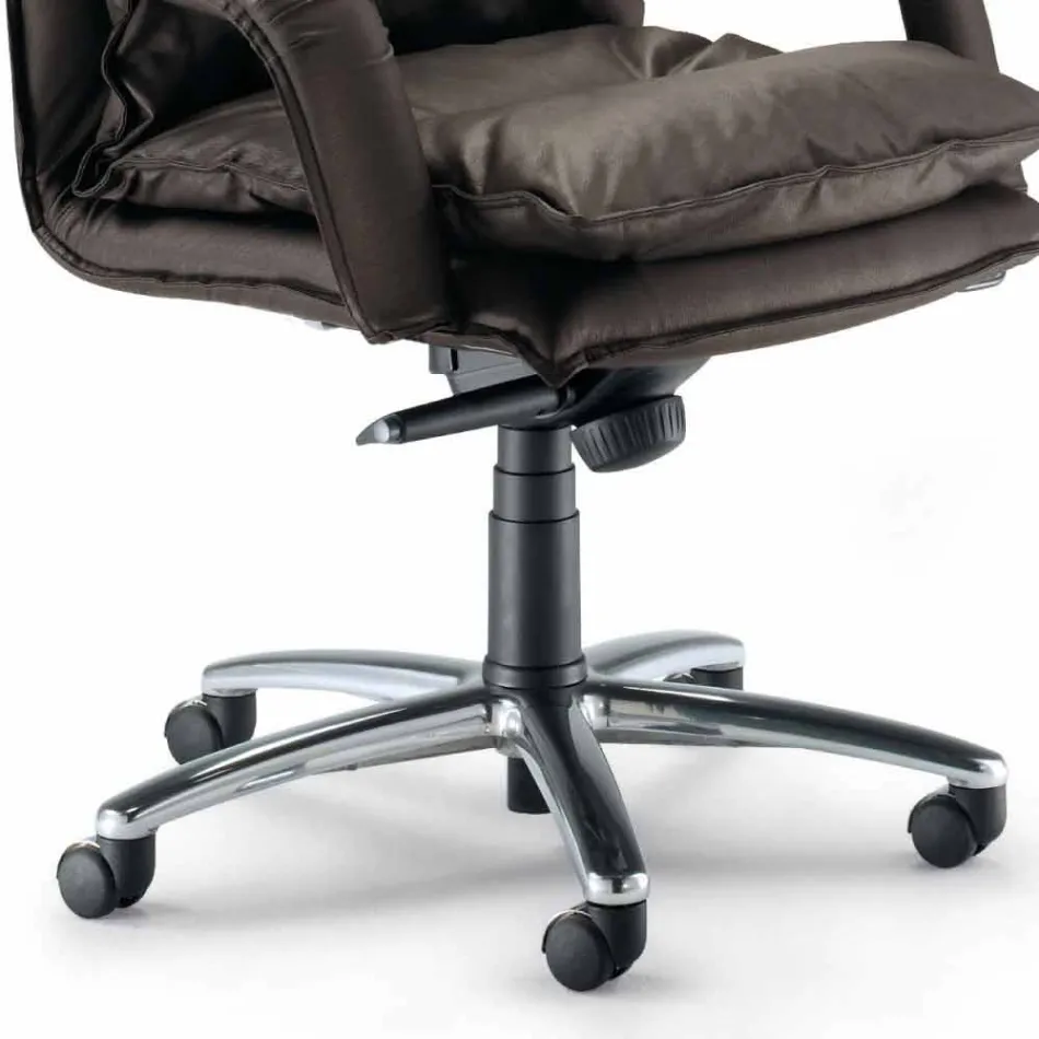 Moderno Ejecutivo de cuero sintético oficina Silla Gemma viadurini