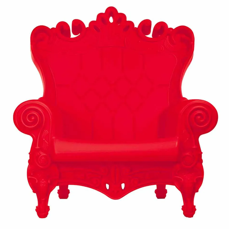 Sillón elegante de color Slide polietileno Queen Of Love hecho en Italia viadurini