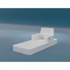 Sillón flotante Trona Luxury de diseño blanco, fabricado en Italia viadurini